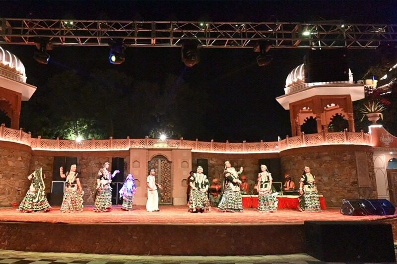 Rajasthani cultural dance at Lohagarh Fort Resort